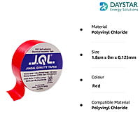 Jindal Quality Tape PVC Electrical Insulation Tape-Colored Pack of 10 Pieces (Red , 10) Jindal Quality Tape PVC Electrical Insulation Tape-Colored Pack of 10 Pieces (Red , 10)