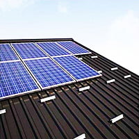 Rooftop Solar Panel Mounting Structure Set (Structure Set for 1 Solar Panel) Rooftop Solar Panel Mounting Structure Set (Structure Set for 1 Solar Panel)