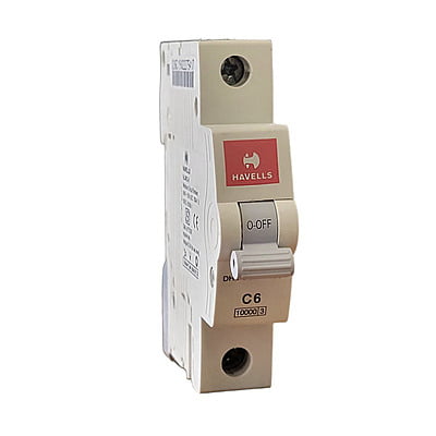 DC MCB,6A SP C Curve (White)