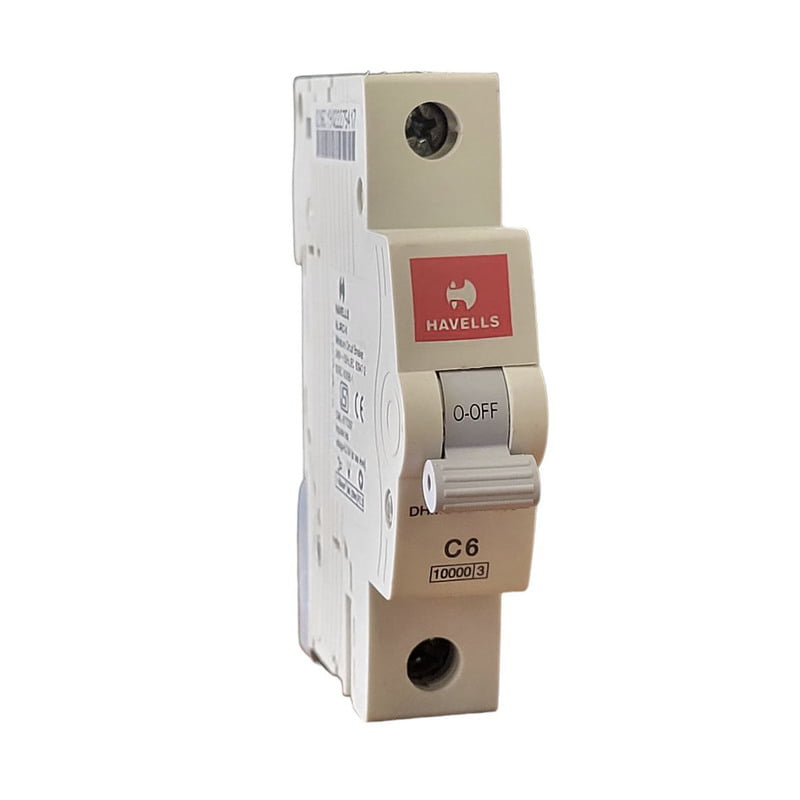 DC MCB,6A SP C Curve (White) DC MCB,6A SP C Curve (White)