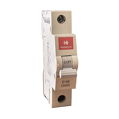 DC MCB, 10A SP C Curve (White)