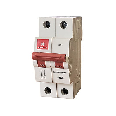 40A DP Switch Disconnector Euro 2 (White)