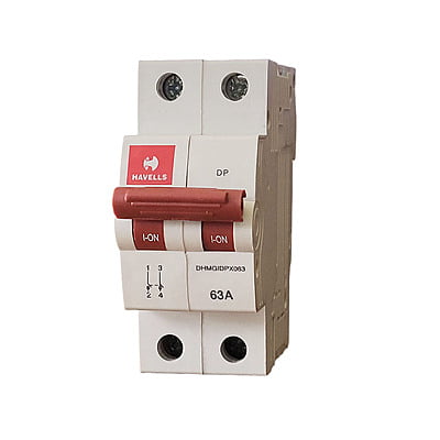 63A DP Switch Disconnector Euro 2 (White)
