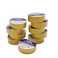 Jindal Quality Tape  PVC Electrical Insulation Tape-Colored Pack of 10 Pieces (Yellow, 10)