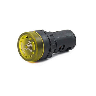 22.5mm BUZZER ILLUMINATED YELLOW
